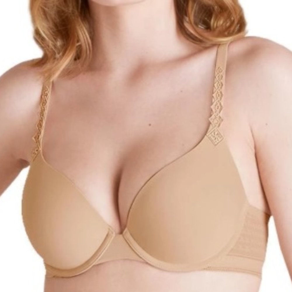 Simone Perele Muse Contour Plunge Bra Beige NWT